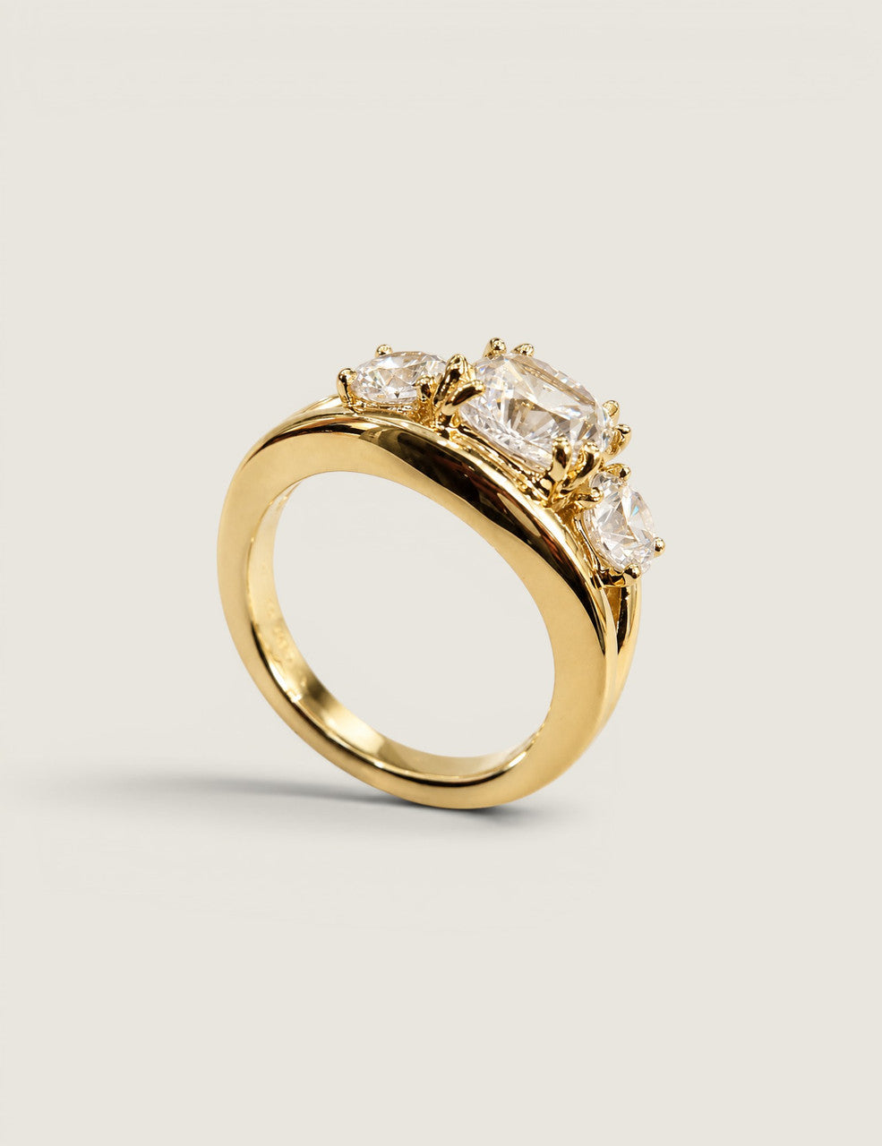 The Concord Three-Stone Ring