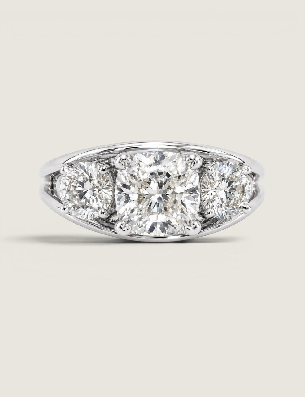 The Concord Three-Stone Ring