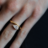 The Embrace Pear Ring