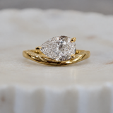 The Embrace Pear Ring