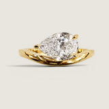 The Embrace Pear Ring