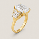 Graduated Emerald-Cut Ring (5.25 TCW)