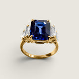 Sapphire Emerald-Cut Ring(5.25 TCW)