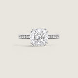 2.5CT ASSCHER CUT RING F662-CZ-14K