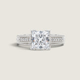 2CT Antique Princess Cut Ring