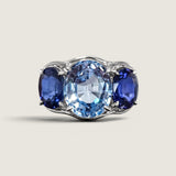 6CT CENTER WITH 2CT SIDES F728-SAP-AQ-SAP-14K