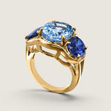 6CT CENTER WITH 2CT SIDES F728-SAP-AQ-SAP-14K
