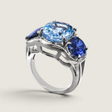 6CT CENTER WITH 2CT SIDES F728-SAP-AQ-SAP-14K