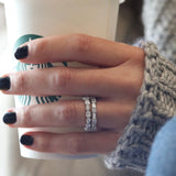 Marquise and Round Eternity Band