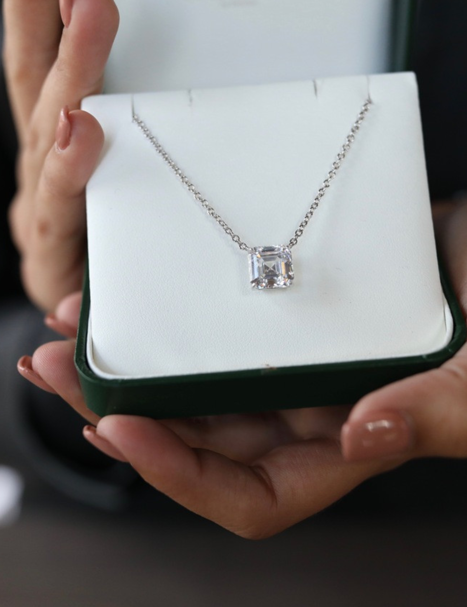 Asscher Pendant Necklace (5 TCW)