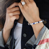 Sapphire Mix Asscher Tennis Bracelet (33.75 TCW)