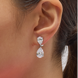 Double Pear Drop Earrings (15 TCW)