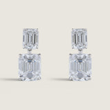 Double Emerald-Cut Drop Earrings (19 TCW)