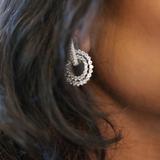 Double Circle Pave Drop Earring (5.6 TCW)