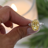 9CT OVAL WITH DOUBLE BAGUETTE SIDES F1287-CAN-CZ-14K