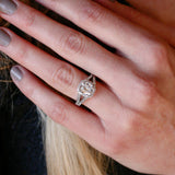 Cushion Cut With Pave & Split Shank Ring (3.5 TCW)