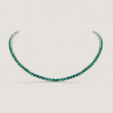 The Emerald Riviera Tennis Necklace