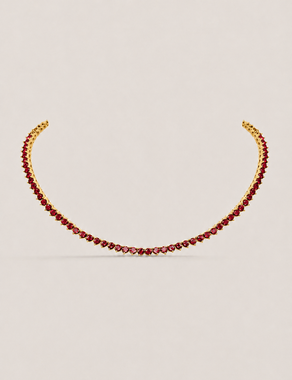The Ruby Riviera Tennis Necklace