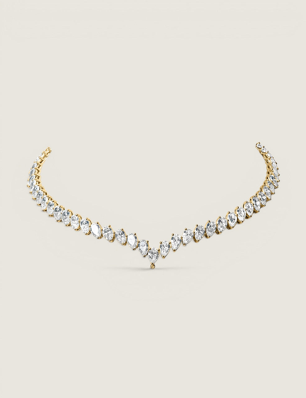 The Contessa Pear Dip Necklace