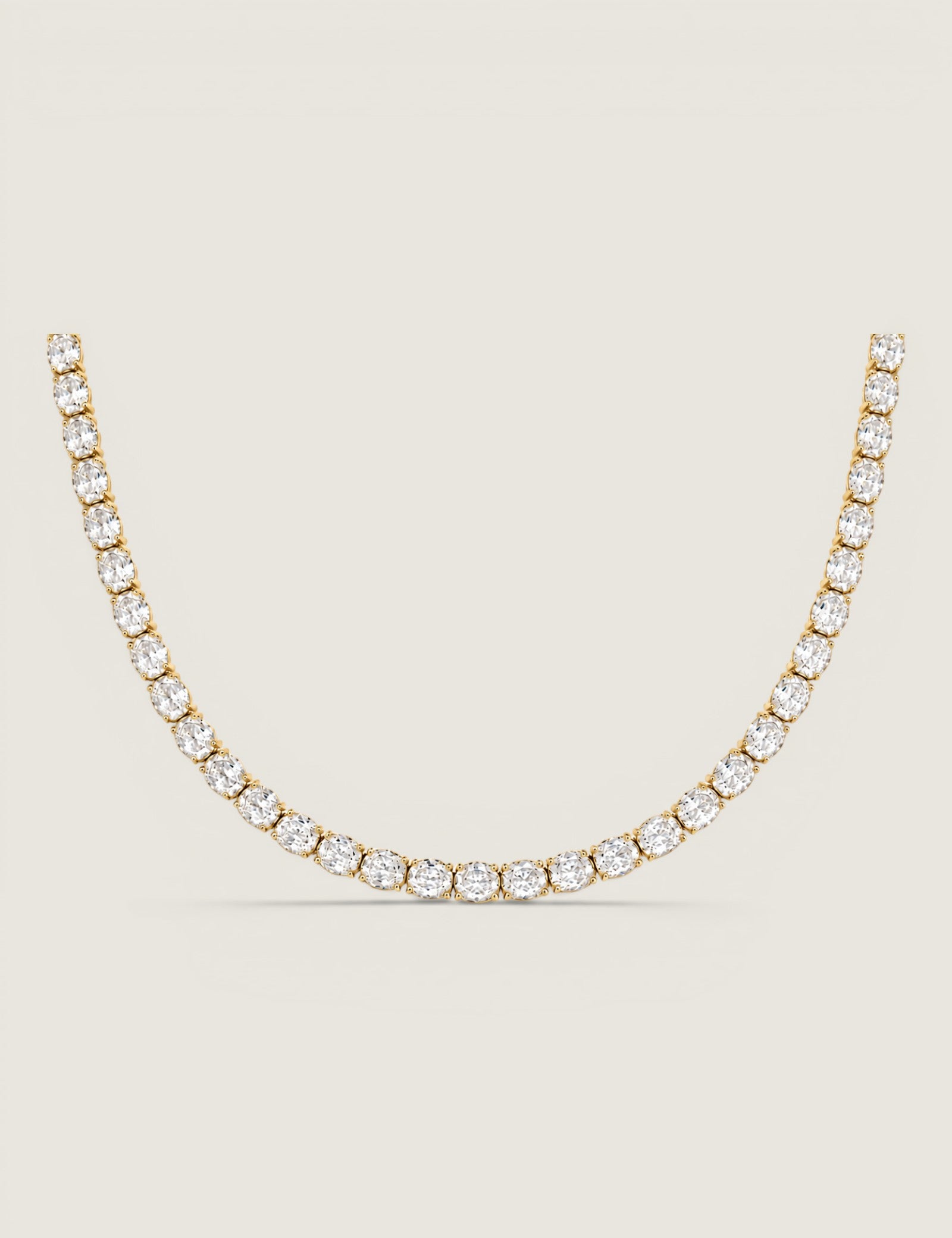 The Opulent Oval Tennis Necklace