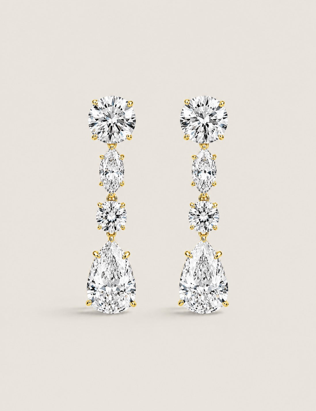 EARRING RD/MQ/RD/PS - EF617/CZ