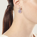 Pink Solitaire & Pave Drop Earrings (14.75 TCW)