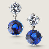 Round Stud with Sapphire Drop (5.6 TCW)