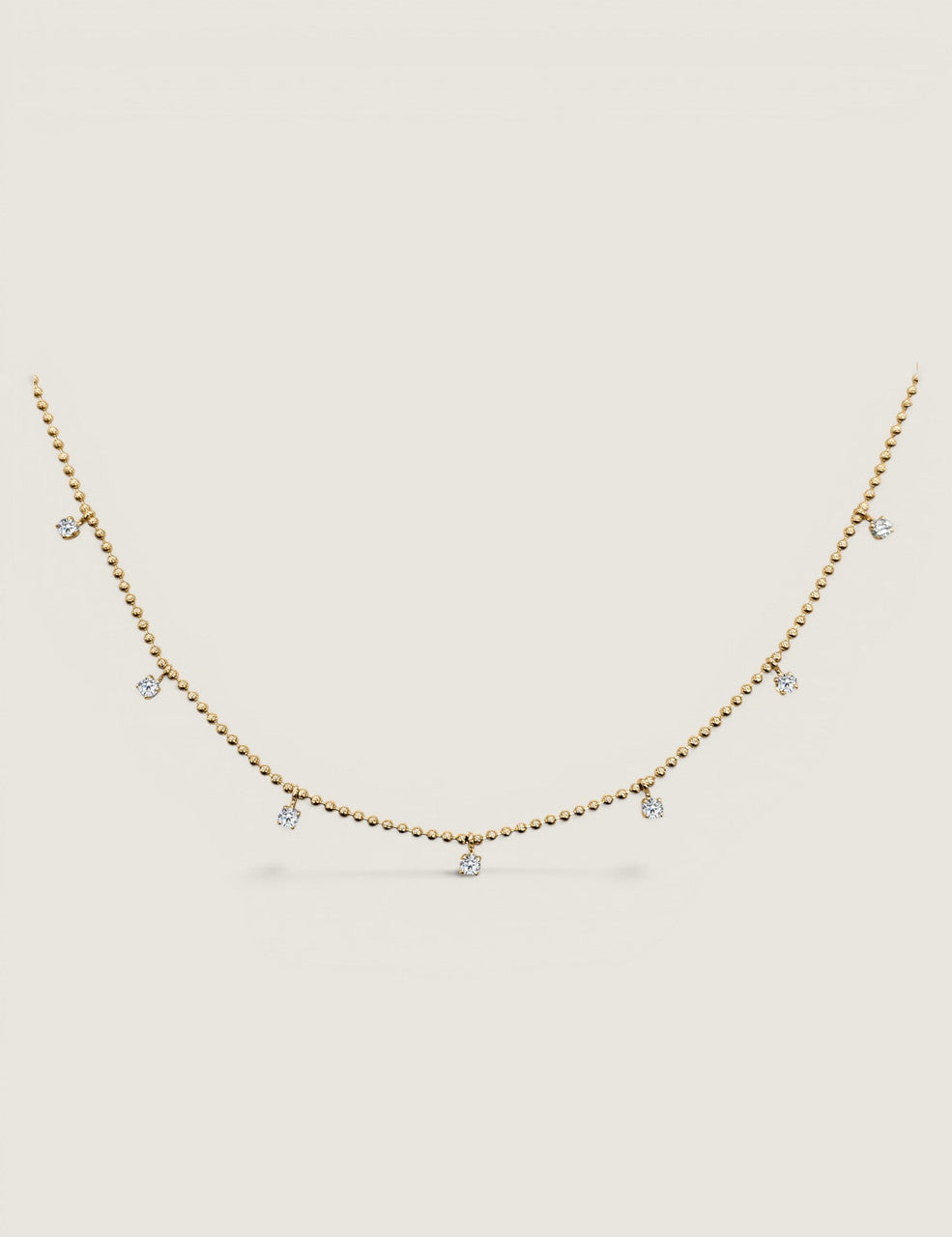 Delicate Diamond Drop Necklace