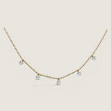 Dazzling Diamond Drop Necklace