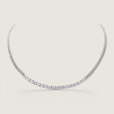 The Monaco Cuban Half-Tennis Necklace