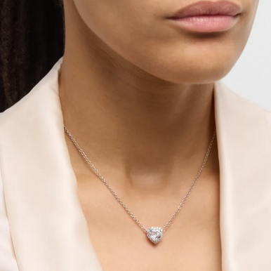 Heart with Micro Pave Pendant (2.5 CT)