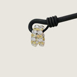 Canary and Clear Oval-Cut Hoop Earrings (11 TCW)