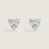 Heart Studs with Vermeil (10 TCW)