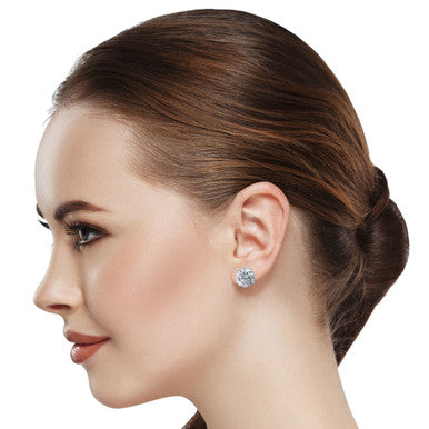 Round Brilliant Studs with Vermeil (15 TCW)