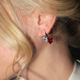 Cherry Drop Ruby Earrings