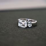 The Duet Ring  | Modern Diamond