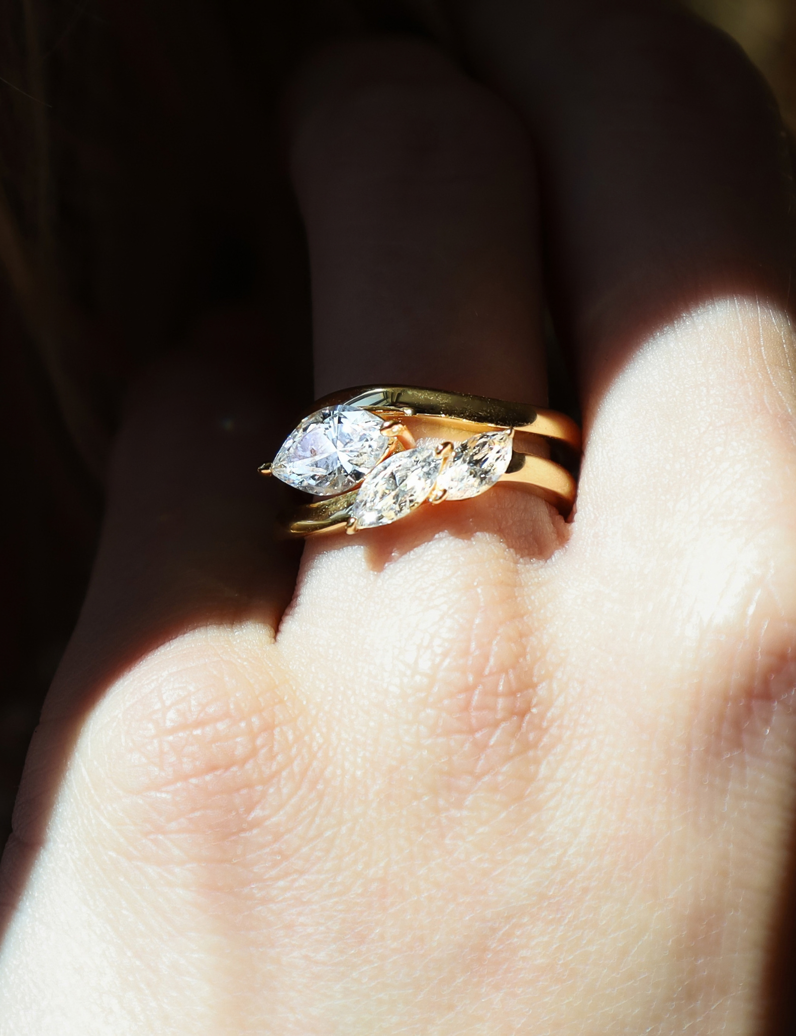 The Embrace Marquise Ring