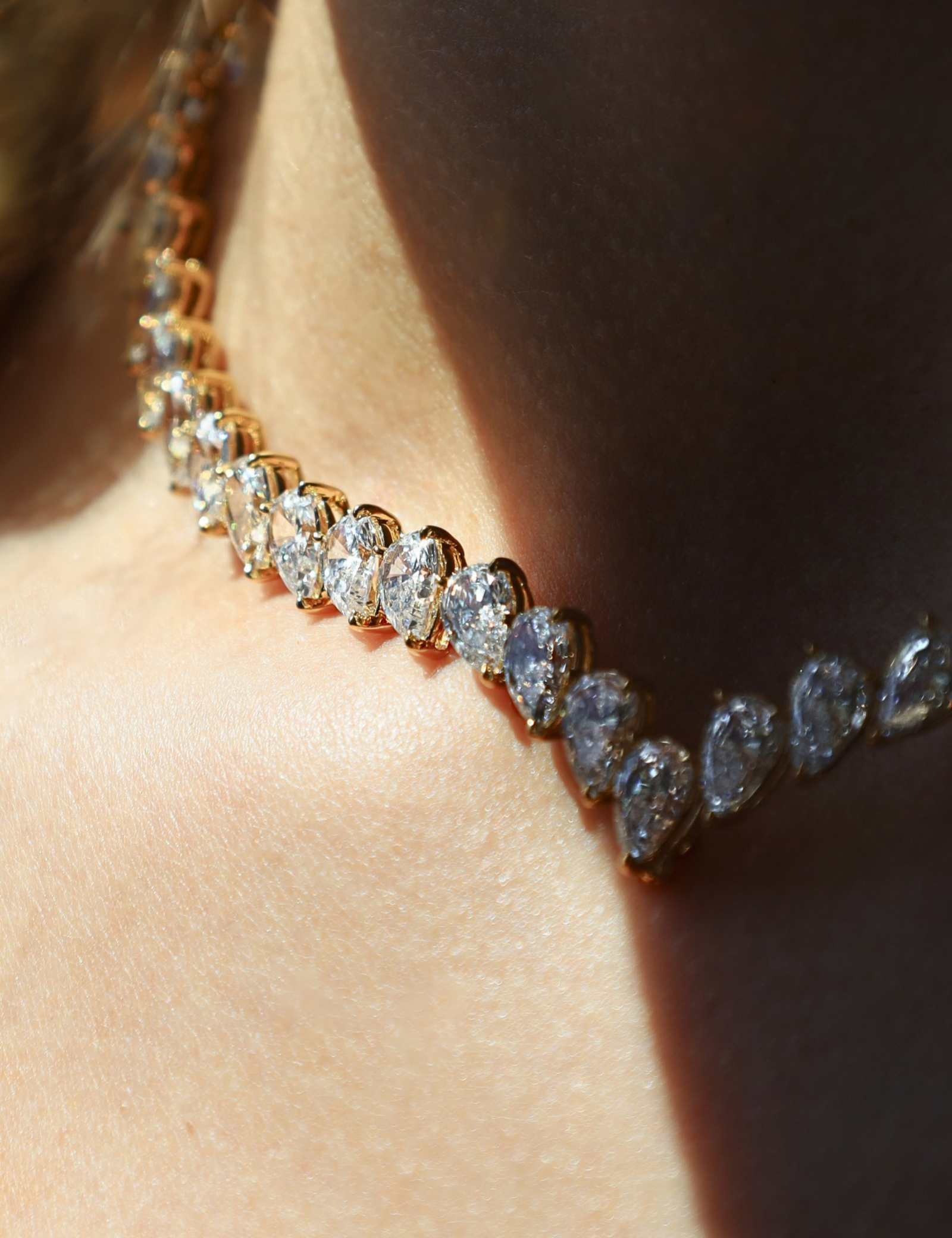 The Contessa Pear Dip Necklace