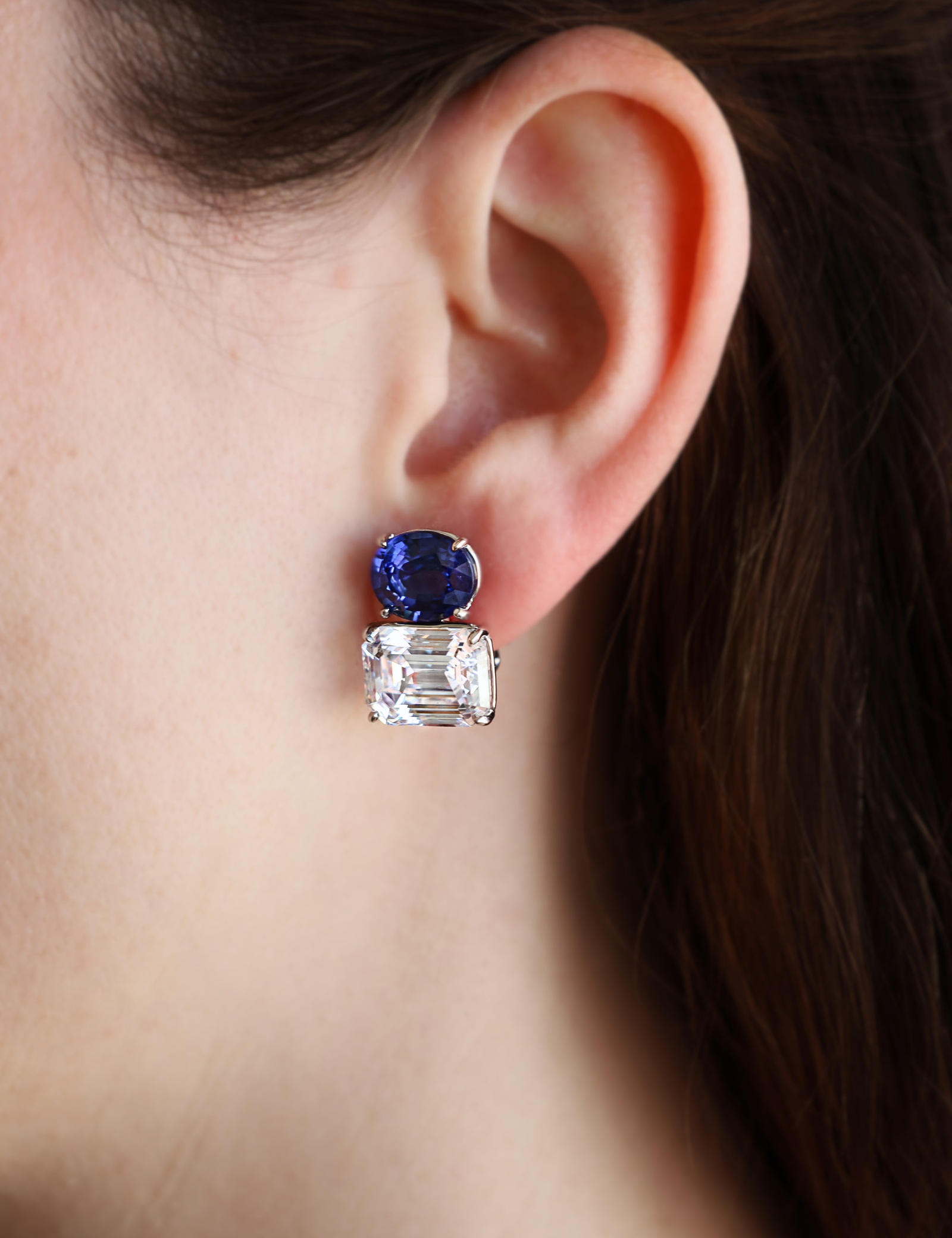 The Ascend Sapphire Grand Double Drop Earrings
