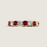 Round Ruby Eternity Band