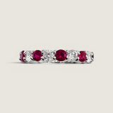 Round Ruby Eternity Band