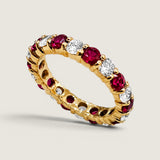 Round Ruby Eternity Band