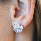 Oval(1.5ct), Pearshape(1.5ct) and Marquise (1.5ct) Stud - (9TCW)