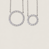 MEDIUM ROUND STONE CIRCLE PENDANT