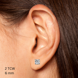 Asscher Studs (2.25TCW-7TCW)