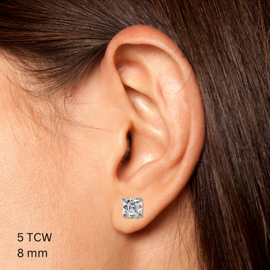 Asscher Studs (2.25TCW-7TCW)