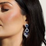 Lumière Sapphire Cabochon Chandelier Earrings (38.75 TCW)