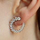 Brilliant Cut Swirl Earrings (3.25 TCW)
