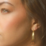 Split Abstract Hoop Earrings