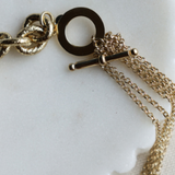 Textured Link and Multi Strand Toggle Chain